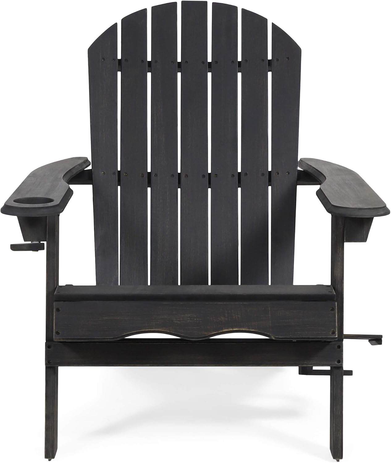 Christopher Knight Home 312844 Cheryl Outdoor Acacia Wood Folding Adirondack Chair, Gray