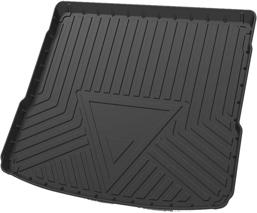 Cqlights Q5 Cargo Liner for Audi Q5 2018 2019 2020 2021 2022 SQ5 Trunk Liner Tray Heavy Duty Rubber Rear Cargo Area Mat Waterproof Protector Floor Mat Black