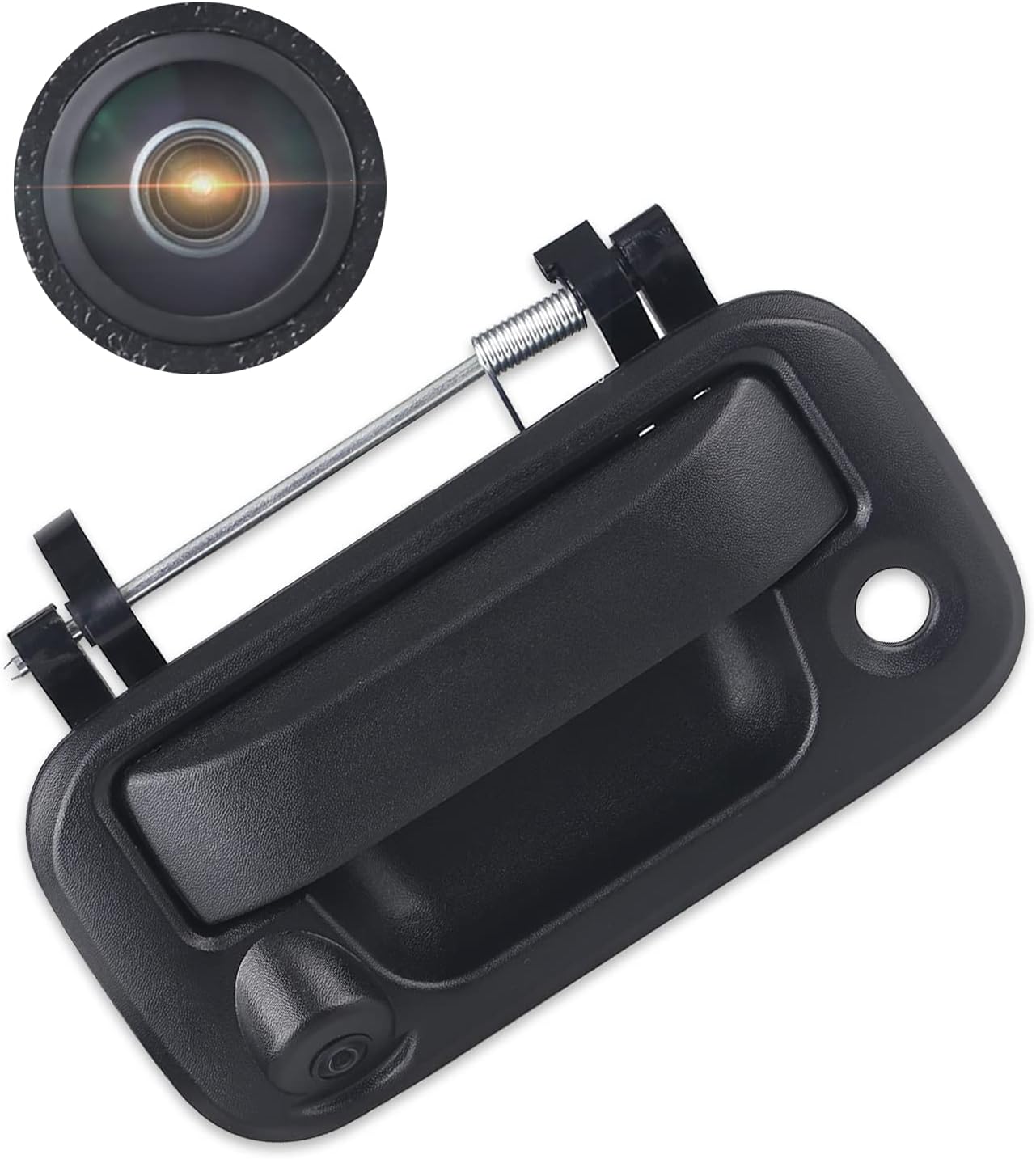 JDMON Compatible with Replace Rear View Camera Backup Tailgate Handle Camera Ford F150 2005-2014 F250 F350 F450 F550 2008-2016 Waterproof Black Tailgate Handle with Camera Pack of 2