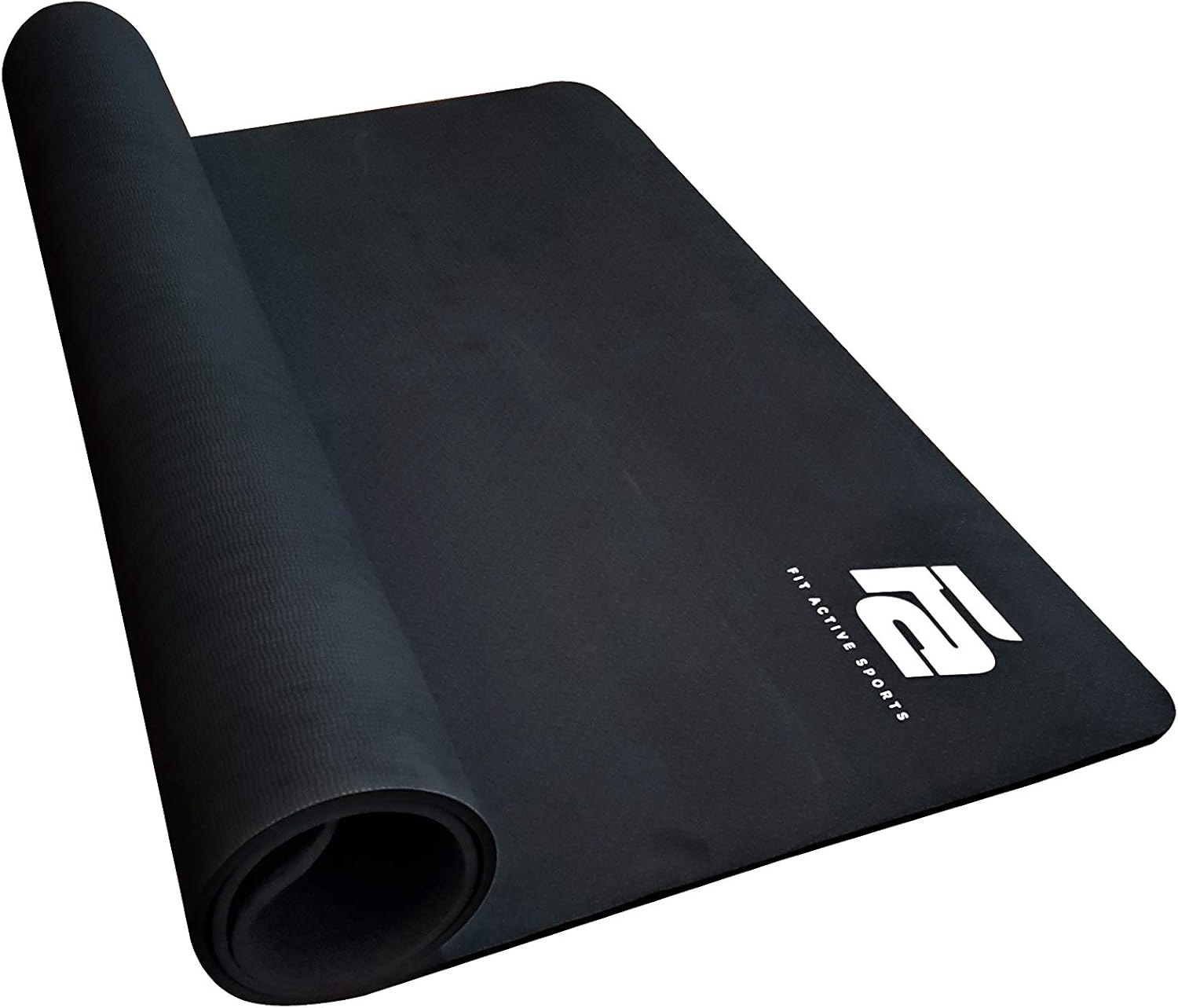 Fit Active Sports Large Exercise Mat 6' x 4' x 8mm | Thick Non-Slip Extra Wide Workout Mat for Home Gym, Cardio, Yoga, Floor Fitness, MMA, Plyo, and Jump Rope | High Density | Shoe Friendly