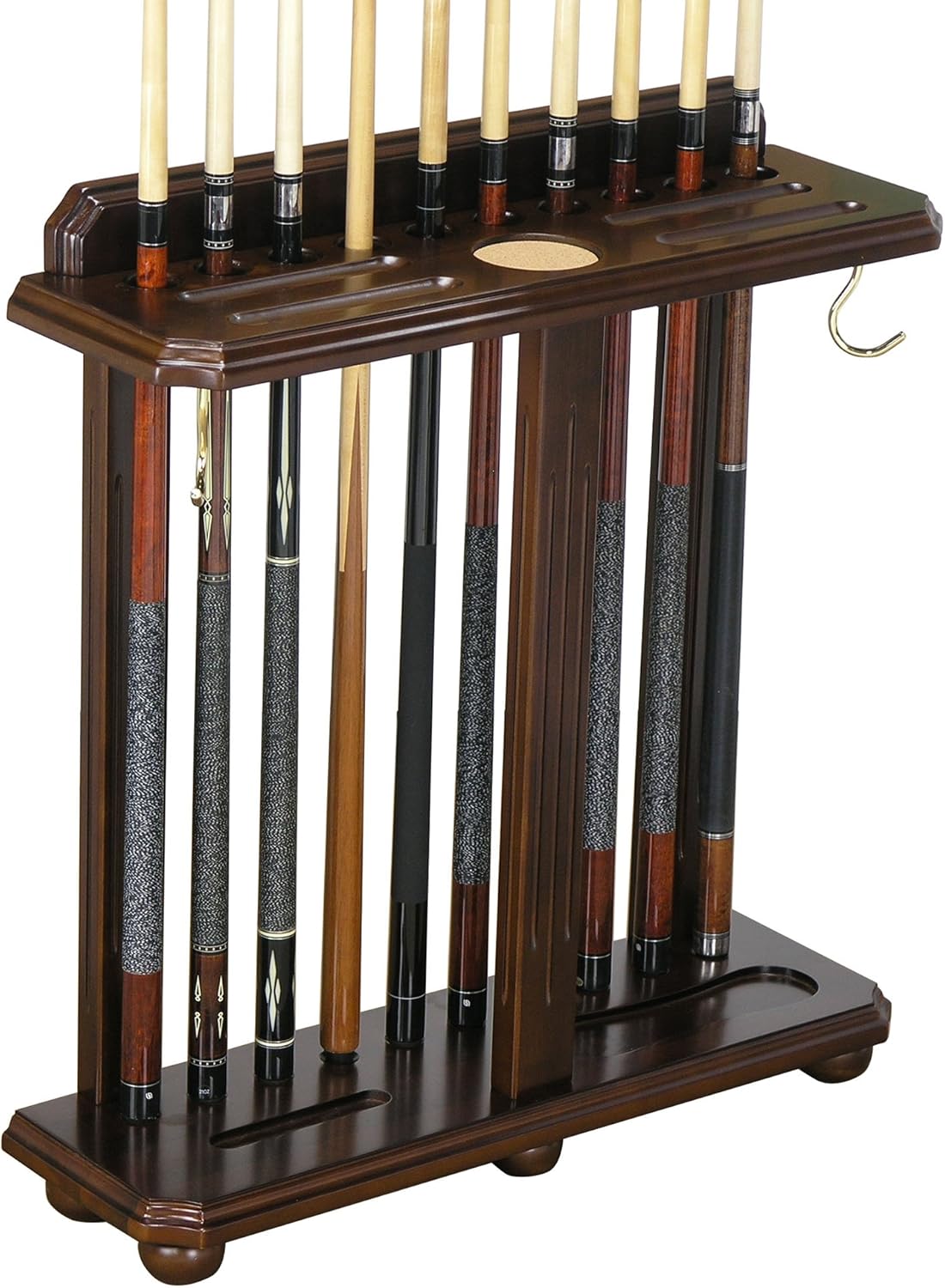 Fairview Game Rooms Traditional, Floor-Style Pool Cue Rack