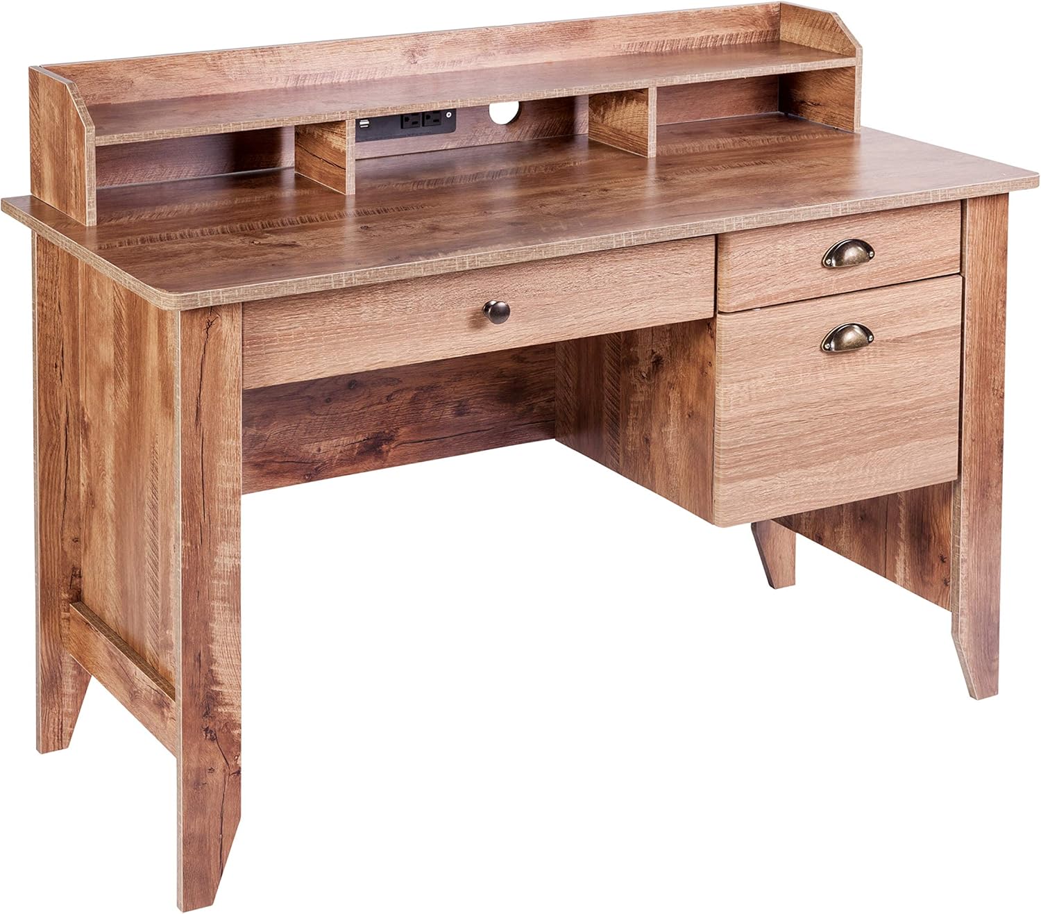 OneSpace Executive Desk, White Oak