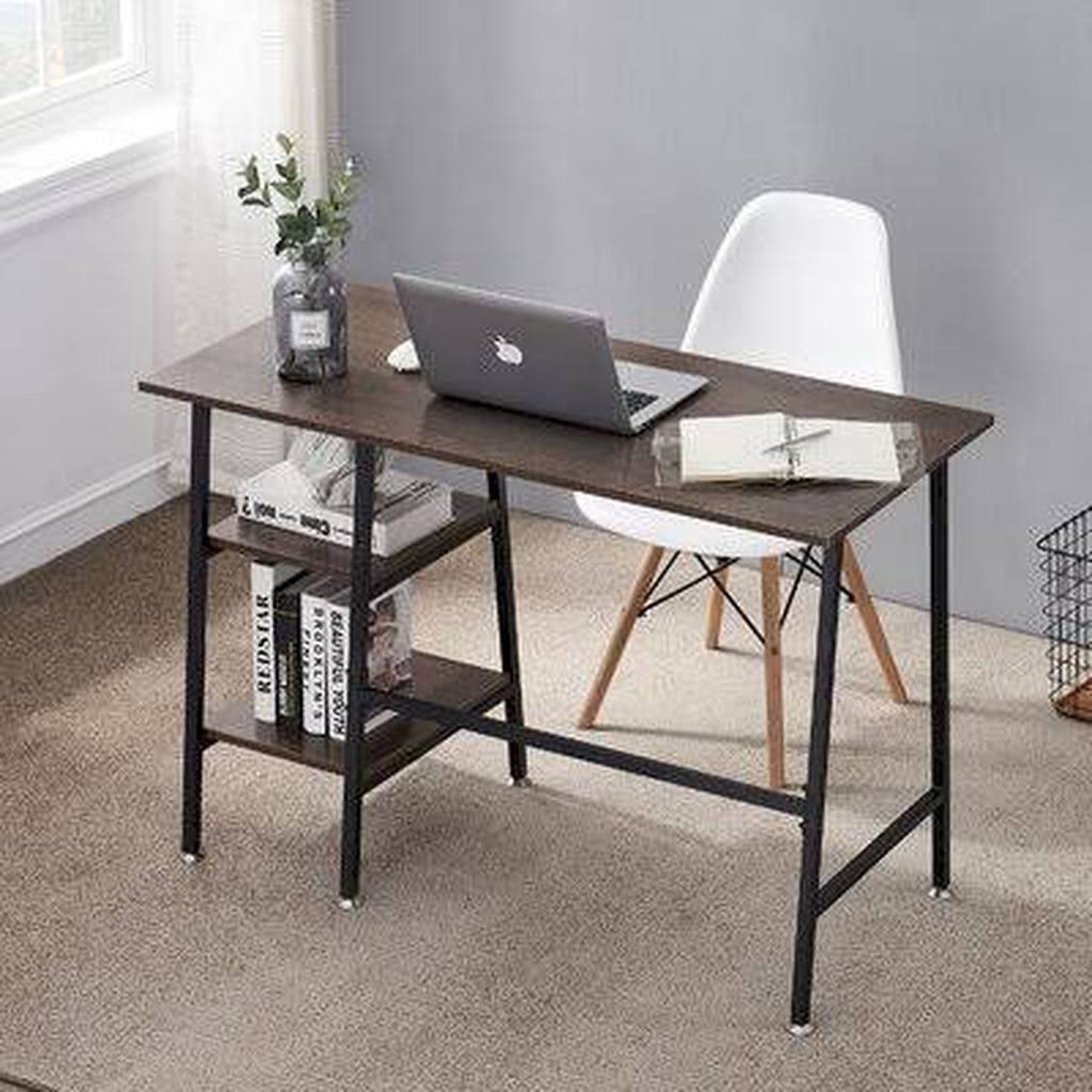 Murrayville Reversible Desk Ebern Designs Color: Brown - Black