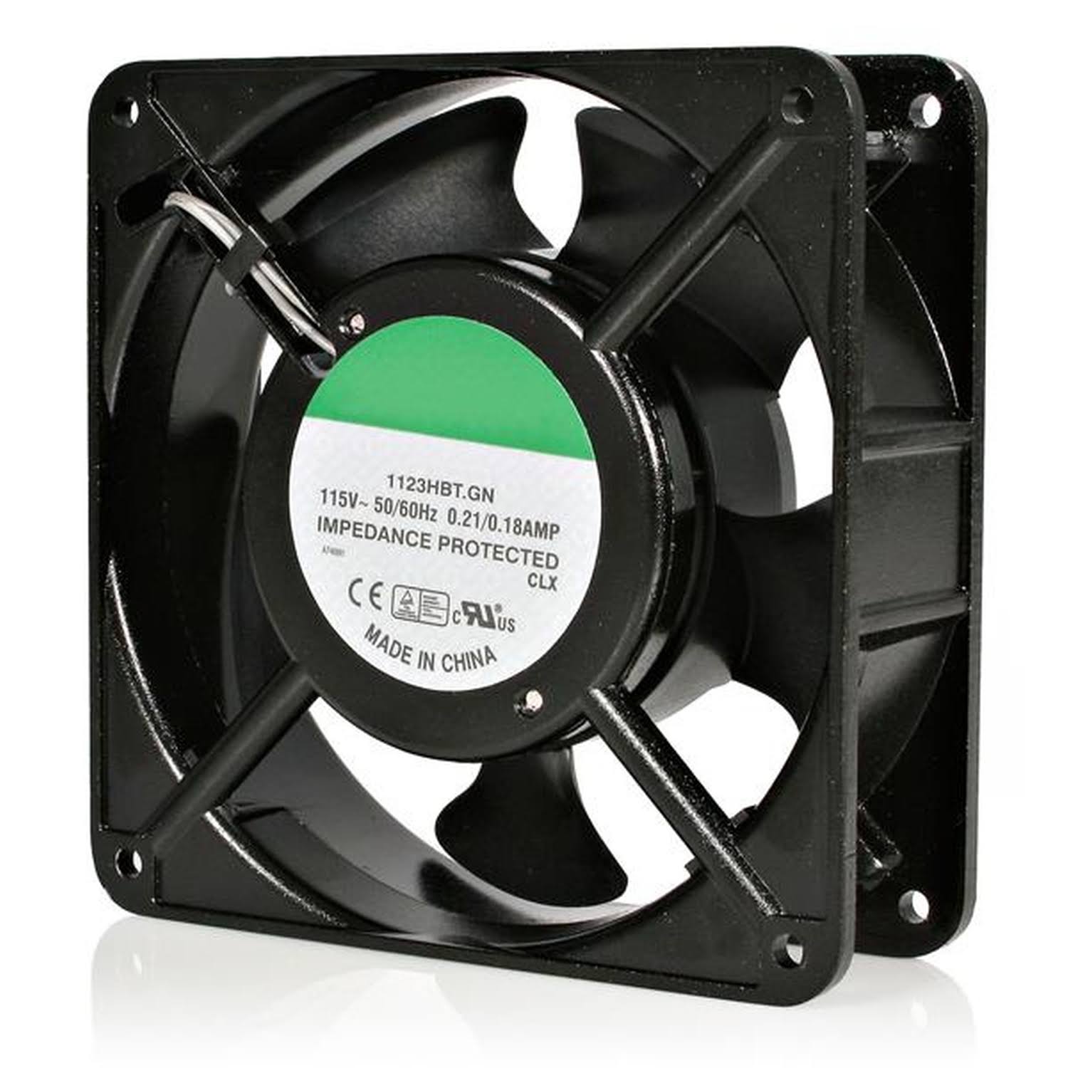 StarTech.com 120mm Axial Rack Muffin Fan for Server Cabinet - 115V - AC Cooling - Low Noise u0026 Quiet PC Computer Case Fan (AC