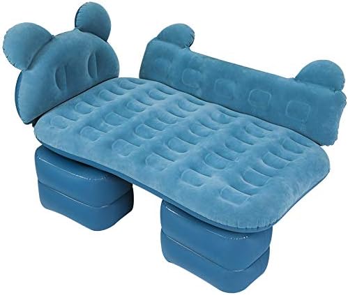 Car Inflatable Mattress Portable Inflatable Mattress SUV, MPV, etc., self-Driving Travel, Camping, Multi-Functional Inflatable Mattress, Simple to use, Protection Design, Safety (Blue) Pack of 2