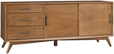 Allora Large Wood TV Console in Acorn Brown