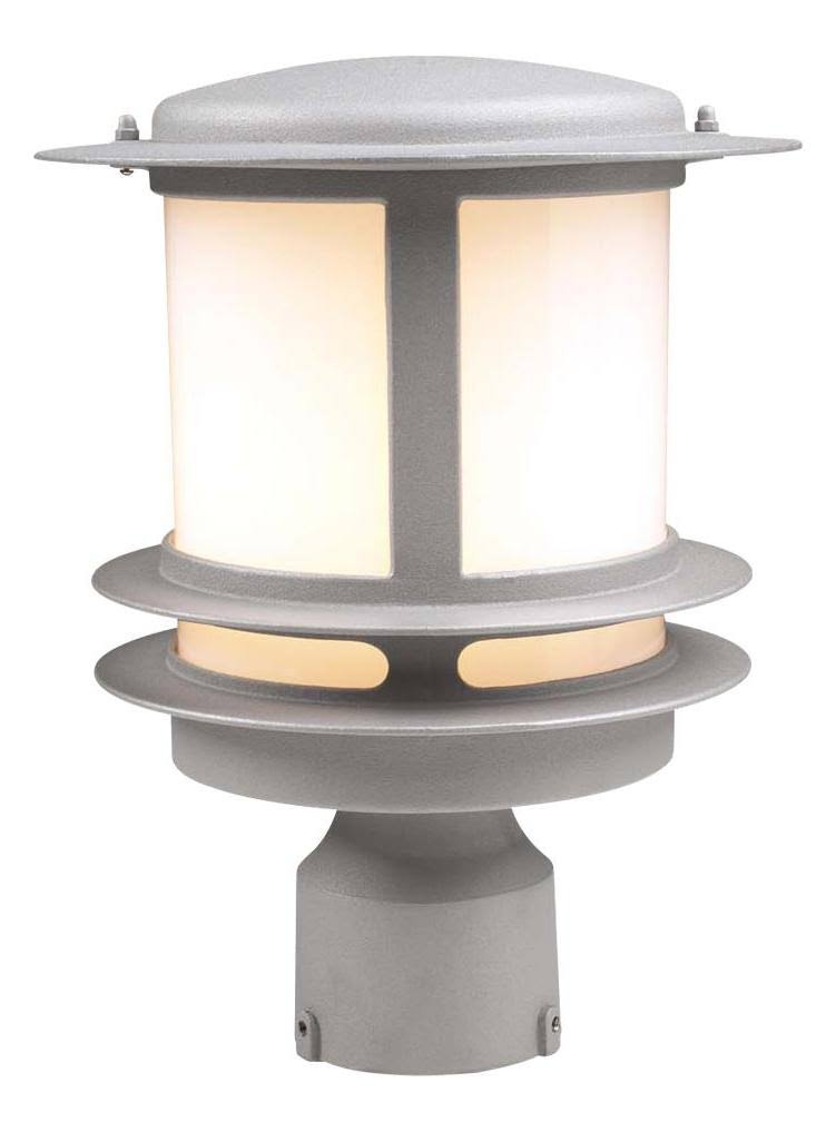PLC Lighting 1 Light Outdoor Post Light Tusk Collection 1896 BK Black