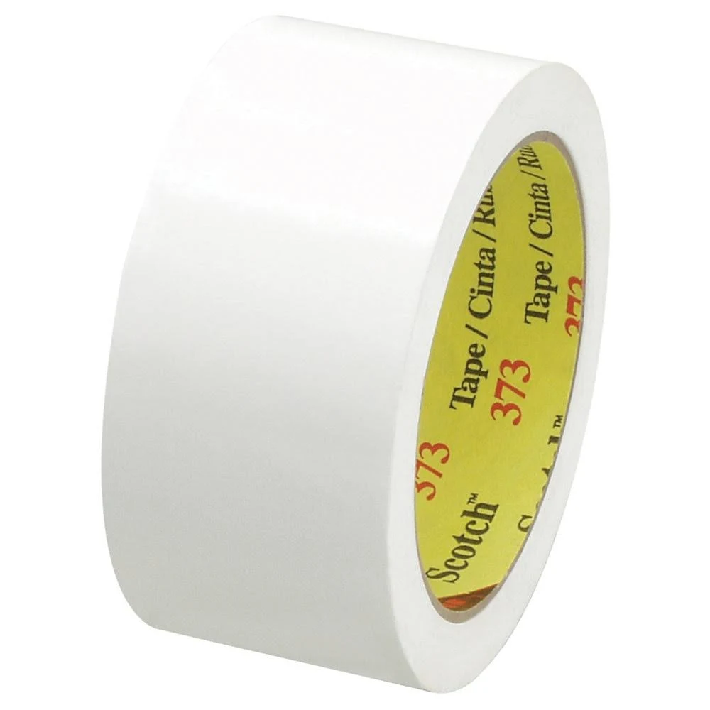 2x22 x 55 yds. White (6 Pack) 3M 373 Carton Sealing Tape
