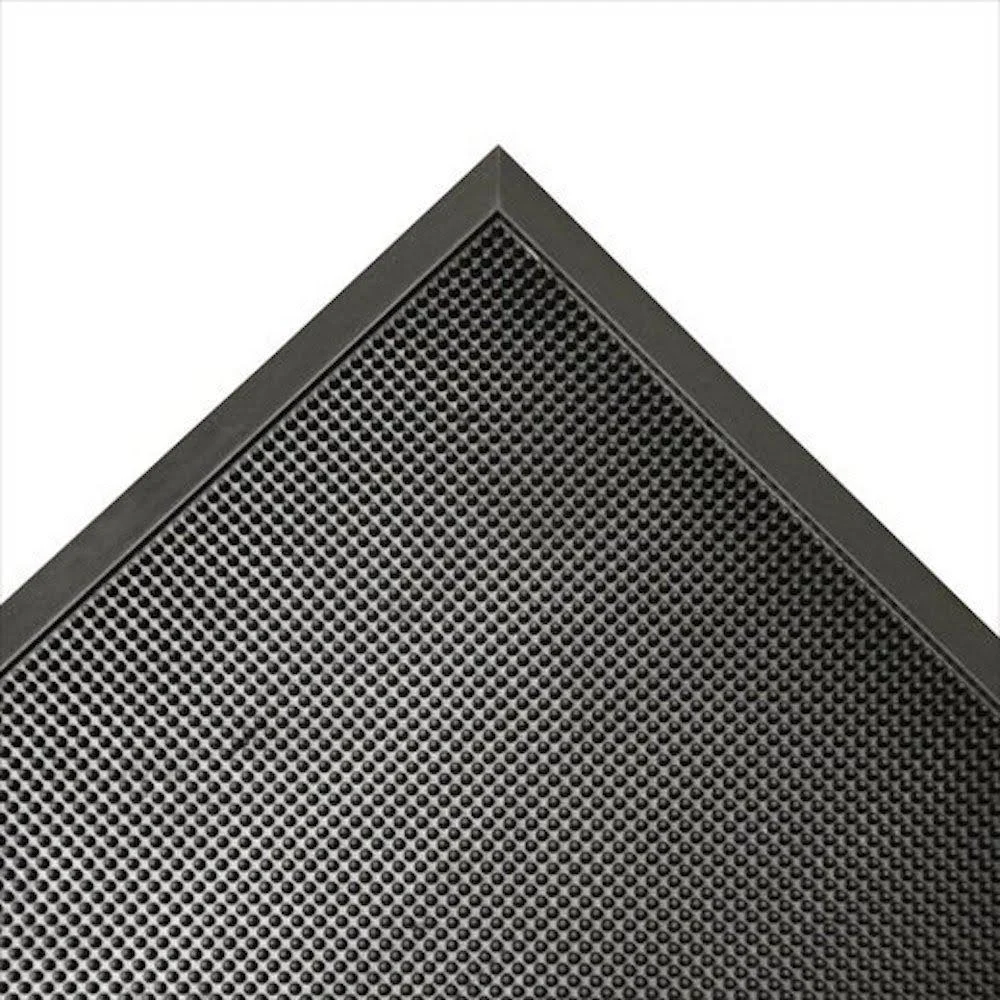 Rubber-Cal Door Scraper Rubber Entry Mat - 5/8x22 Thick x 32inch x 39inch - Black Non-Slip Borders