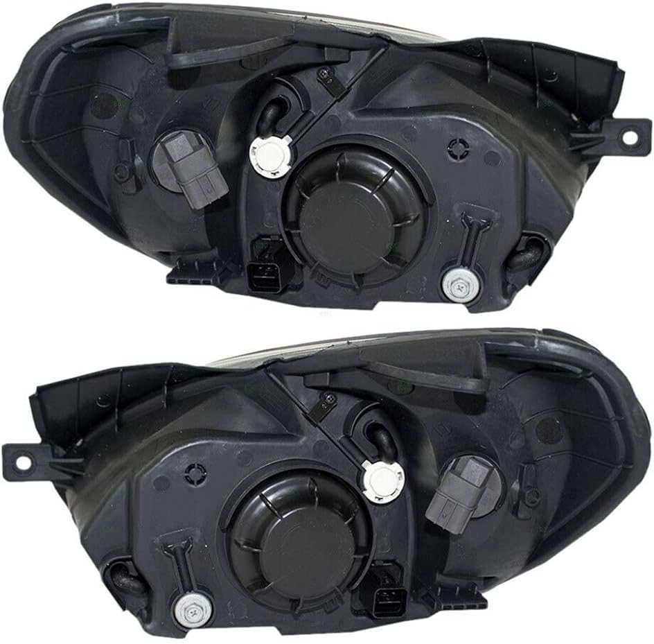For Hyundai Accent Headlight Assembly 2007 Pair Driver and Passenger Side CAPA HY2502137C