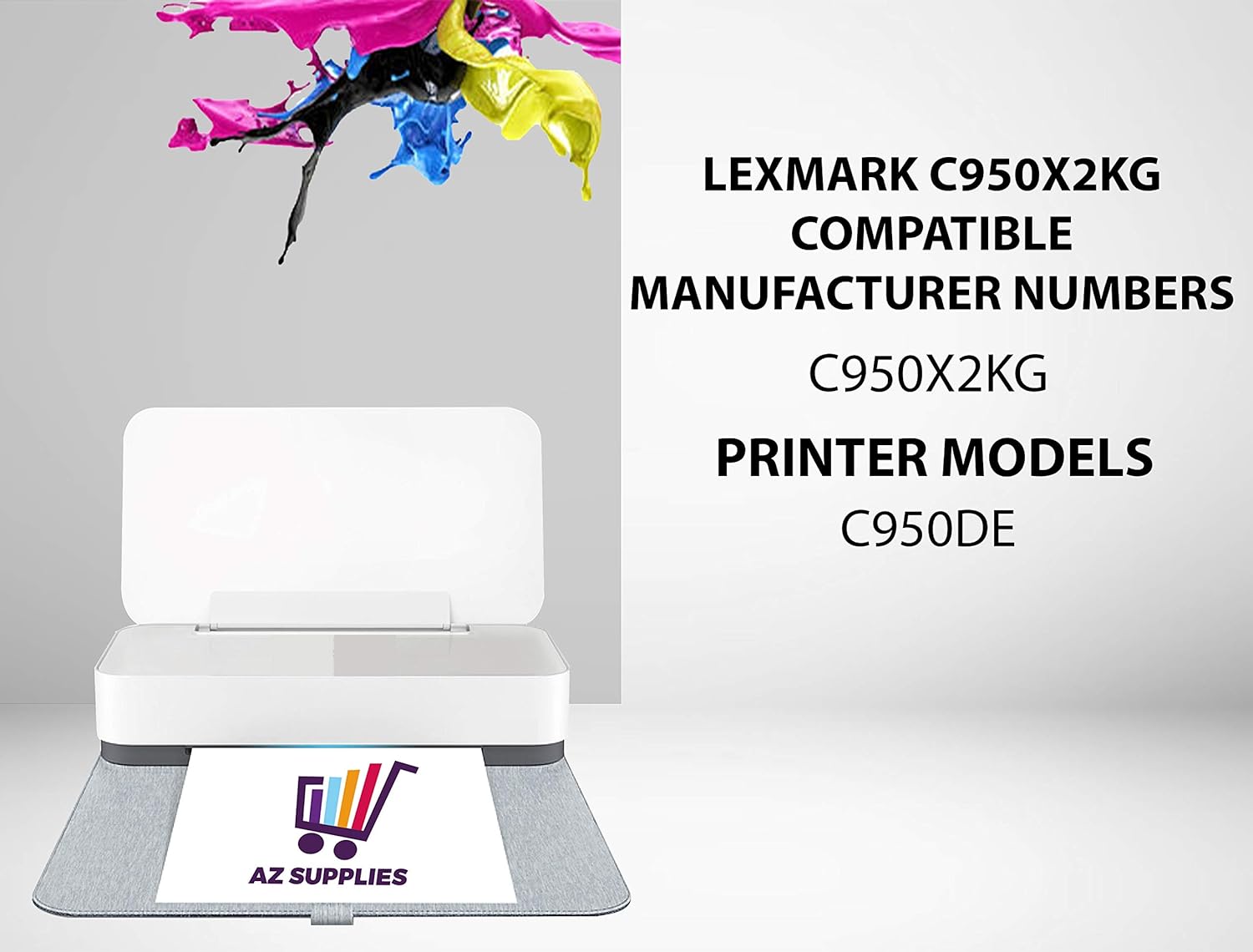 AZ Supplies Compatible Toner Cartridge Replacement for Lexmark C950X2KG C950DE Black 3 Packs