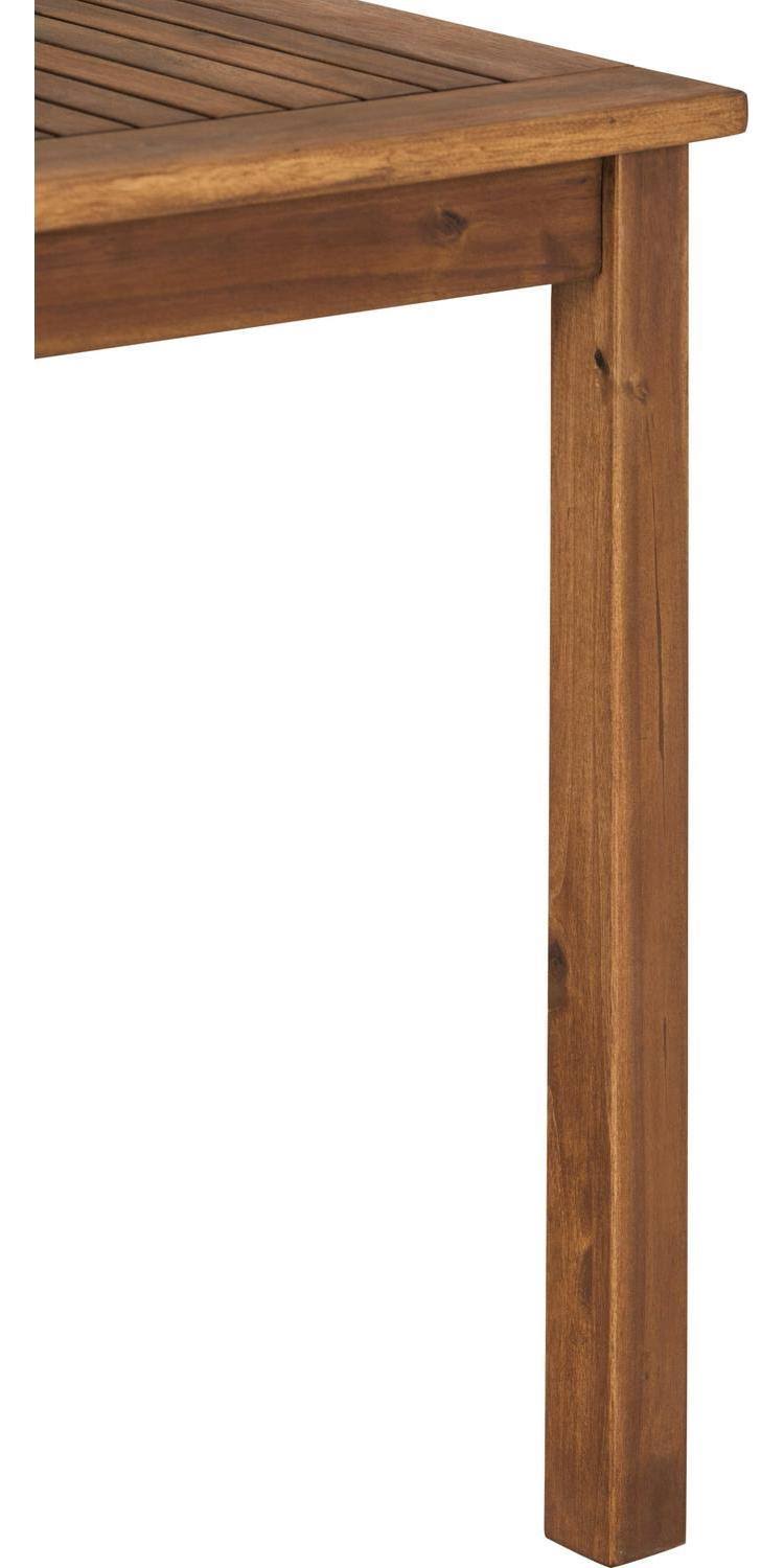 Manor Park Outdoor Acacia Wood Dining Table, Brown - Black