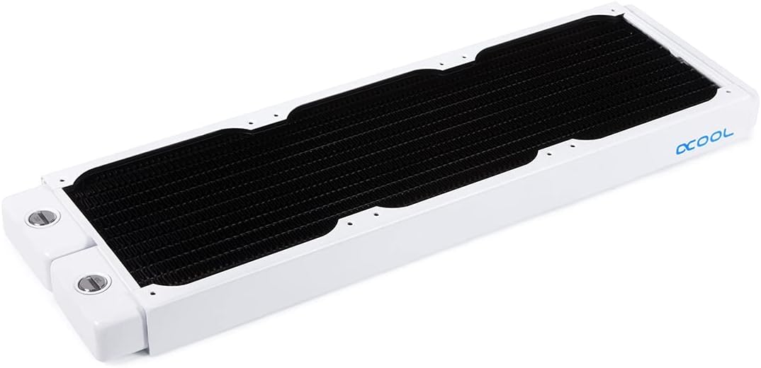 Alphacool NexXxos ST30 Full Copper 360mm Radiator V.2, 120mm x 3, Triple Fan, White