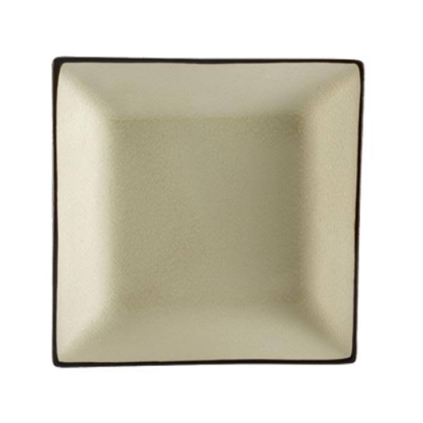CAC China 6-S21-W Japanese Style 11-1/2-Inch Creamy White Square Plate, Box of 12