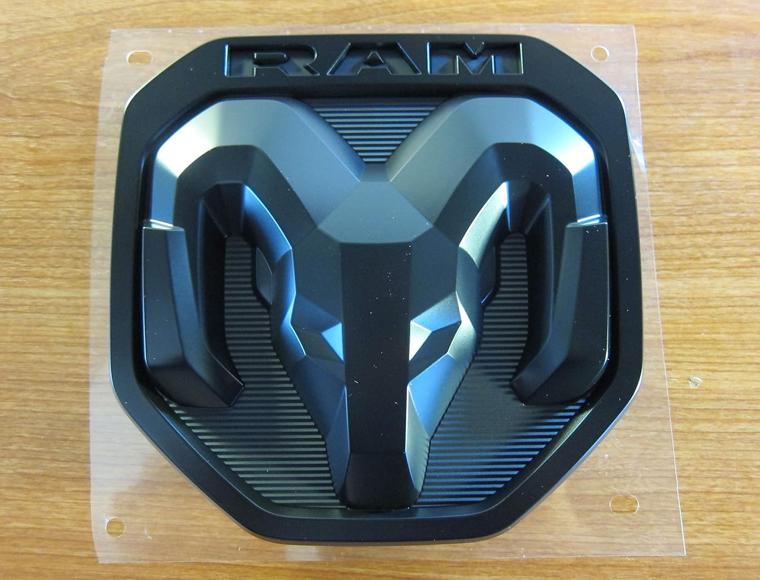 2019 Dodge RAM 1500 DT Black Satin Large RAM Tailgate Emblem NEW MOPAR OEM Pack of 2