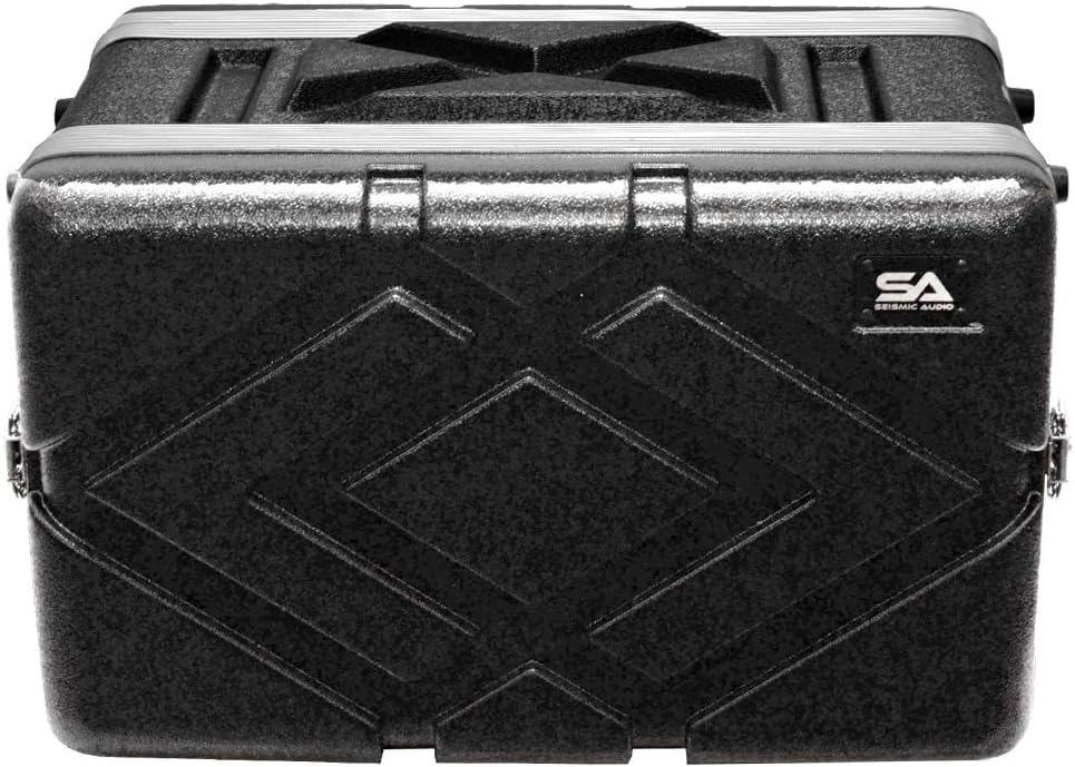 Seismic Audio - SALWR6S - Lightweight 6 Space Compact ABS Rack Case - 6U PA DJ Amp Effects Shallow Rack Case