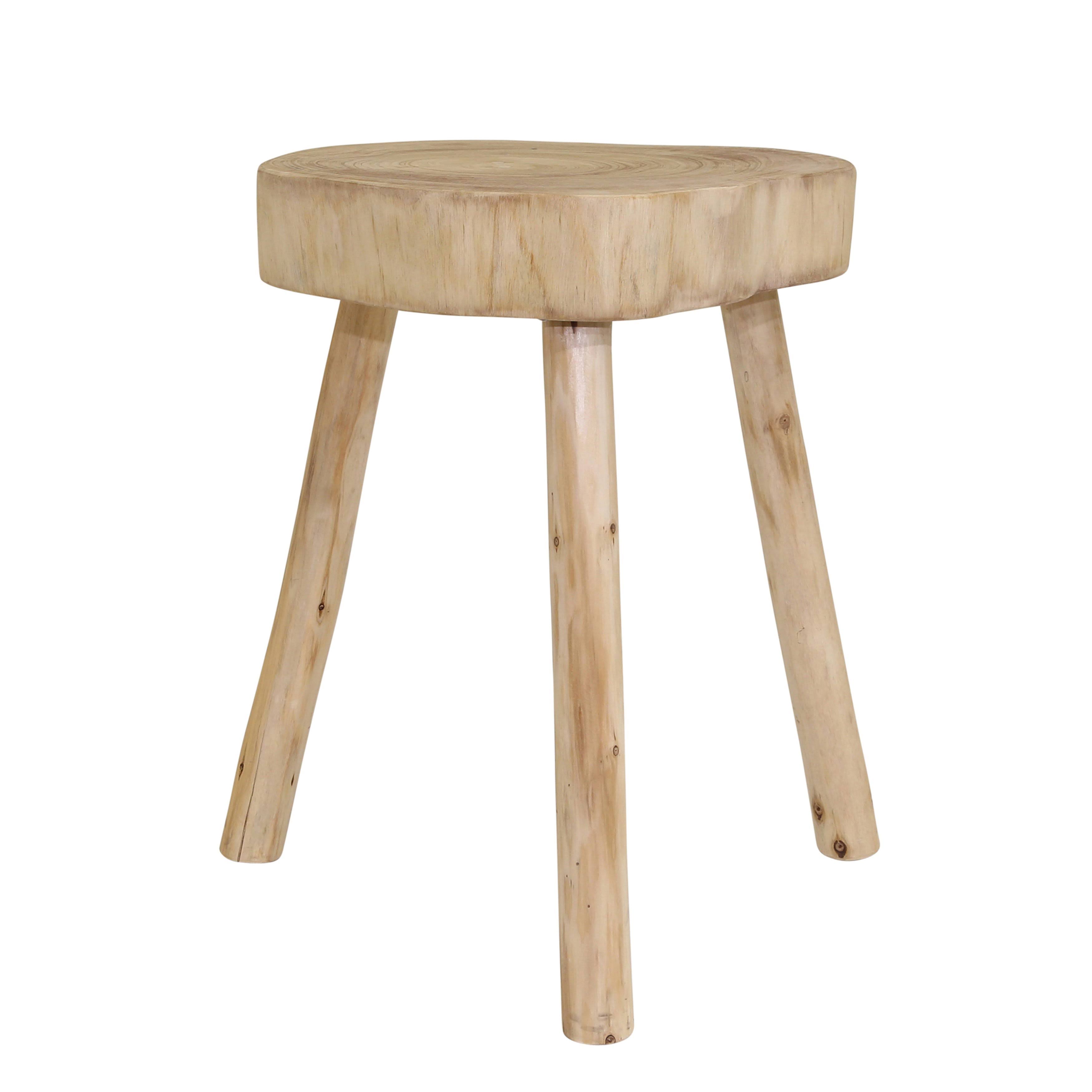 Sagebrook Home Wooden 23.5x22 Accent Table, Natural KD
