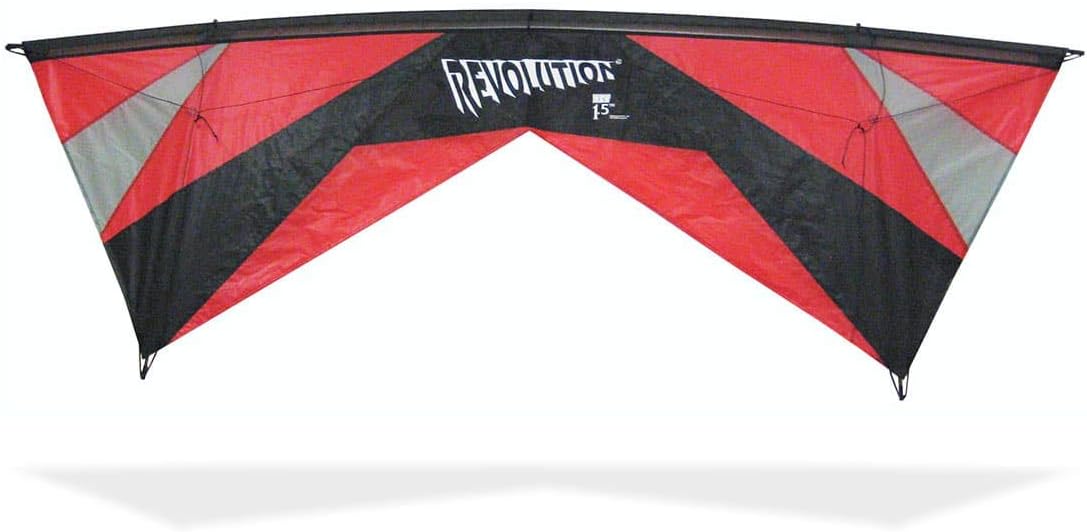 REVOLUTION Kites EXP Sport Wing Kite with Reflex Technology (Handles / Line Set / Instruction Manual / 1 Spare Shaft) (Green / Black)