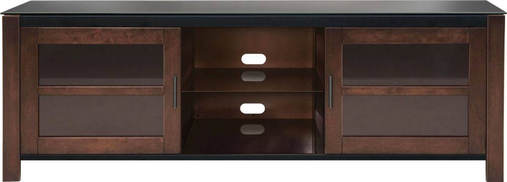 Insignia - TV Stand for Most Flat-Panel TVs Up to 70x22 - Black/Brown