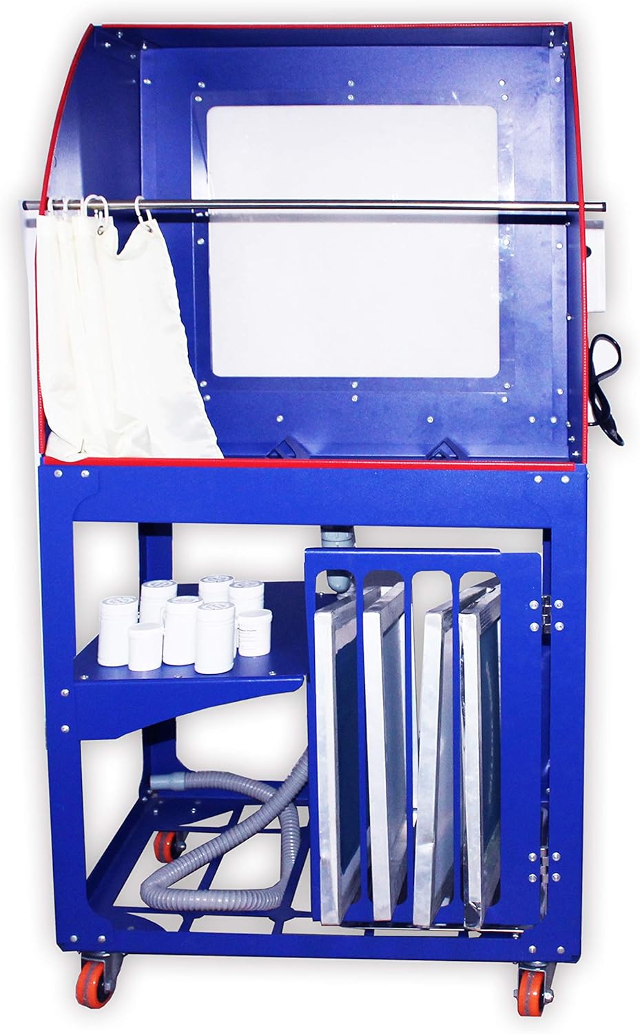 Vertical Type Screen Printing Washout Tank 110V Backlighting Silk Screen Washing Booth