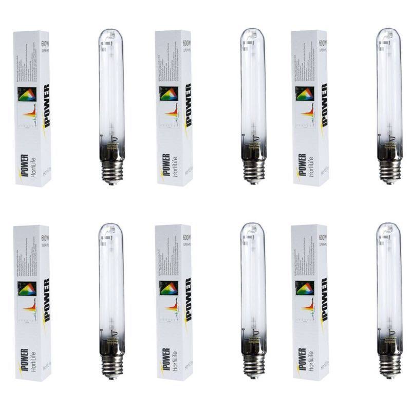 iPower 600 Watt High Pressure Sodium Super HPS Grow Light Lamp Bulb 6 Pack