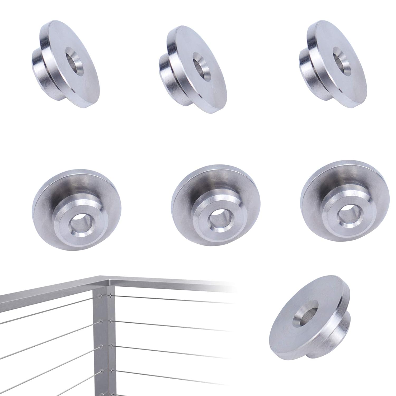 Muzata 20Pack Cable Railing Kit 1/8