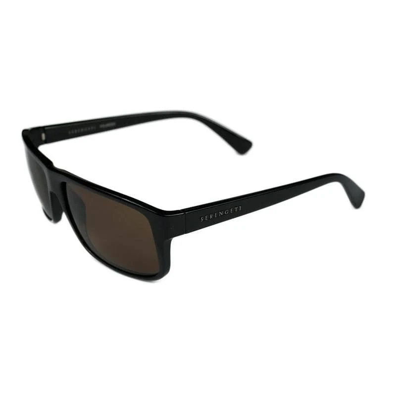 Serengeti Claudio - Shiny Black-Polarized Drivers