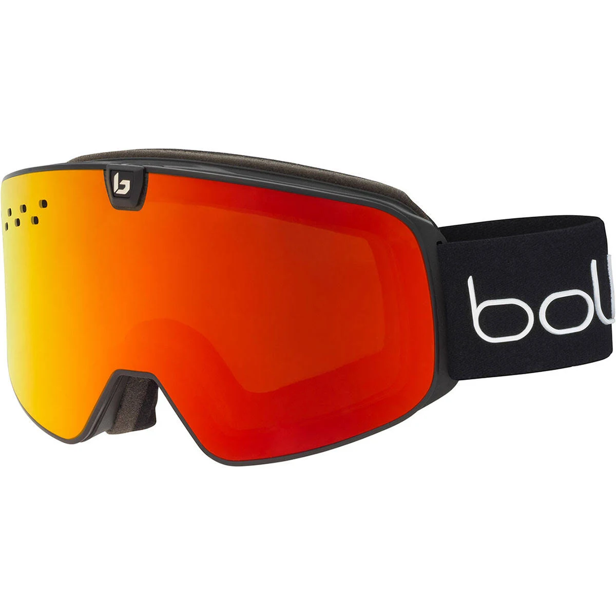 Bolle Nevada Neo Ski Goggles Matte Black Cubes Sunrise/light Ver Blue