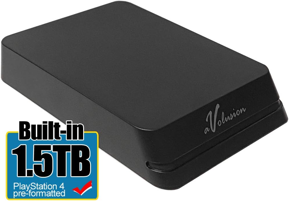 Avolusion Mini HDDGear 1.5TB USB 3.0 Portable External Gaming Hard Drive (for PS4, Pre-Formatted) Pack of 2