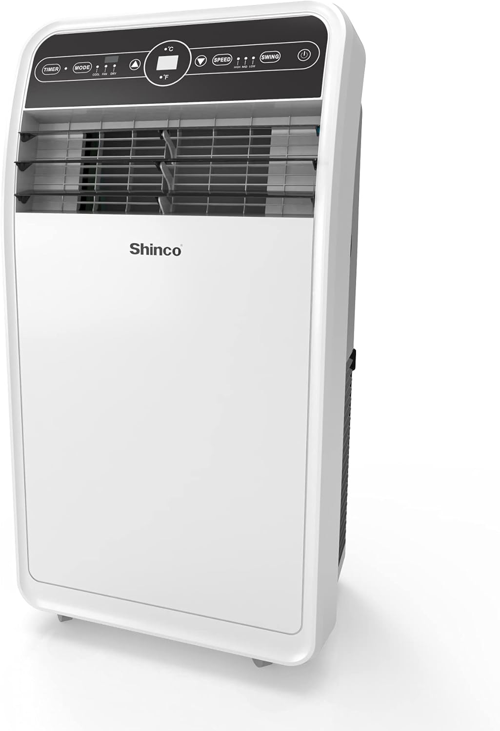 Shinco 12,000 BTU Portable Air Conditioners with Built-in Dehumidifier Function, Fan Mode, Quiet AC Unit Cools Rooms to 400 sq.ft, LED Display, Remote Control, Complete Window Mount Exhaust Kit
