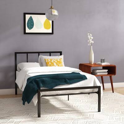 Martinique Twin Platform Bed Zipcode Design Color: Black