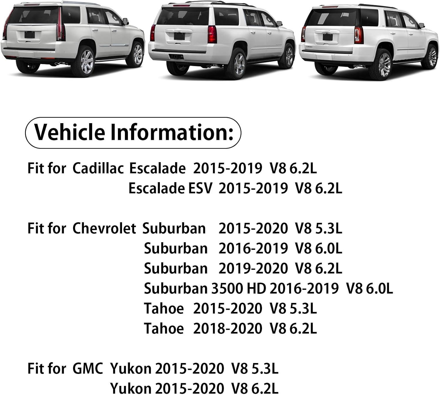Rear Left Tailgate Hatch Power Lift Support Struts Replacement for Chevrolet Suburban Tahoe GMC Yukon Cadillac Escalade