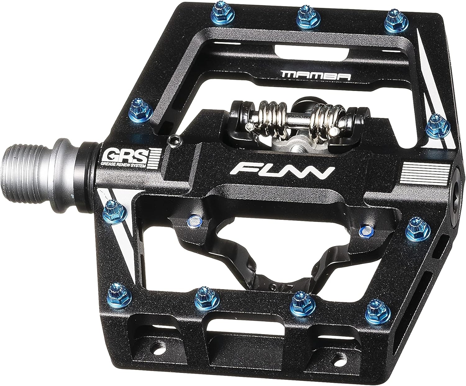 Funn Mamba S Mountain Bike Clipless Pedal Set - Single Side Clip Compact Platform MTB Pedals, SPD Compatible, 9/16-inch CrMo Axle