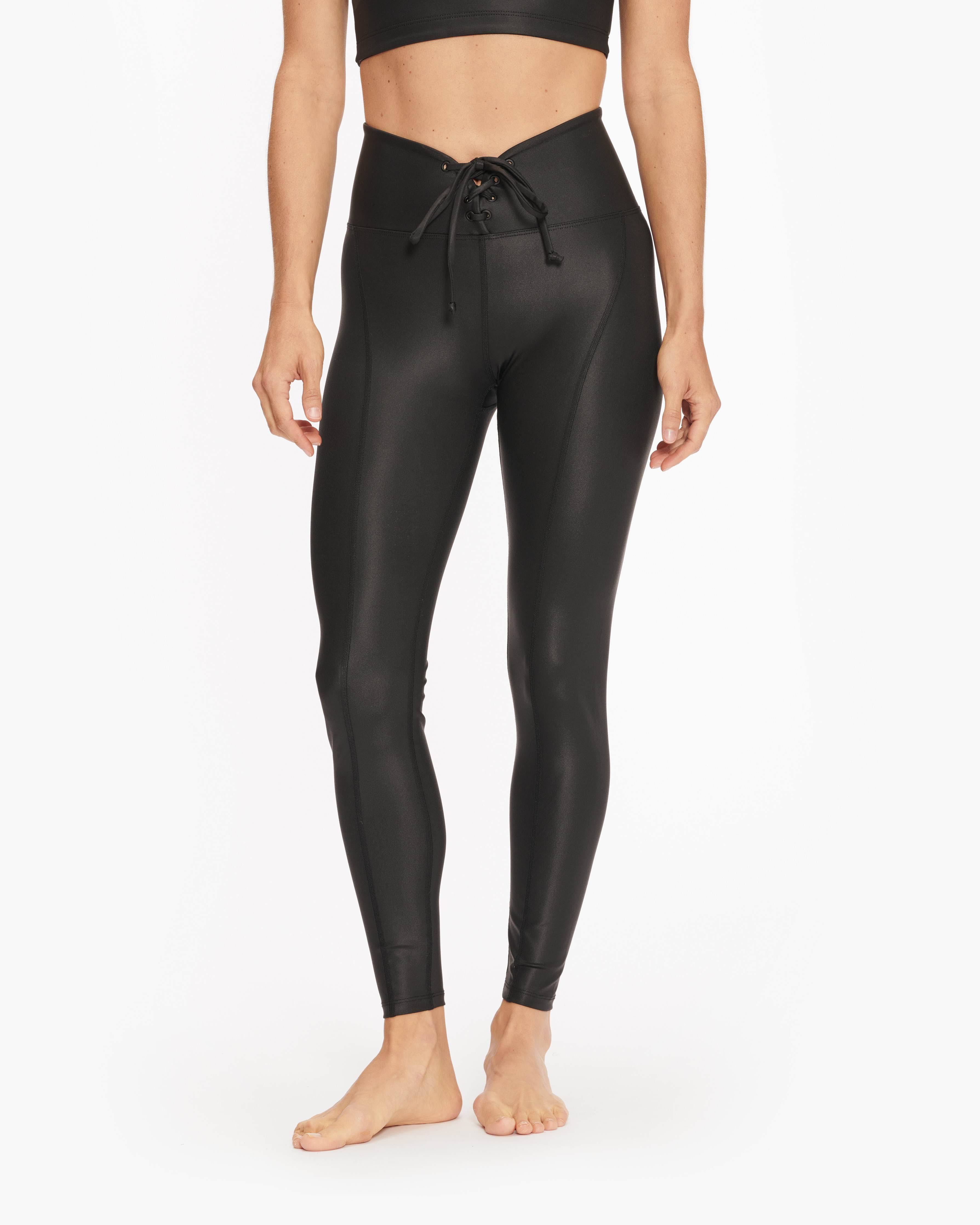 Year of Ours Gloss Football Legging Black / S