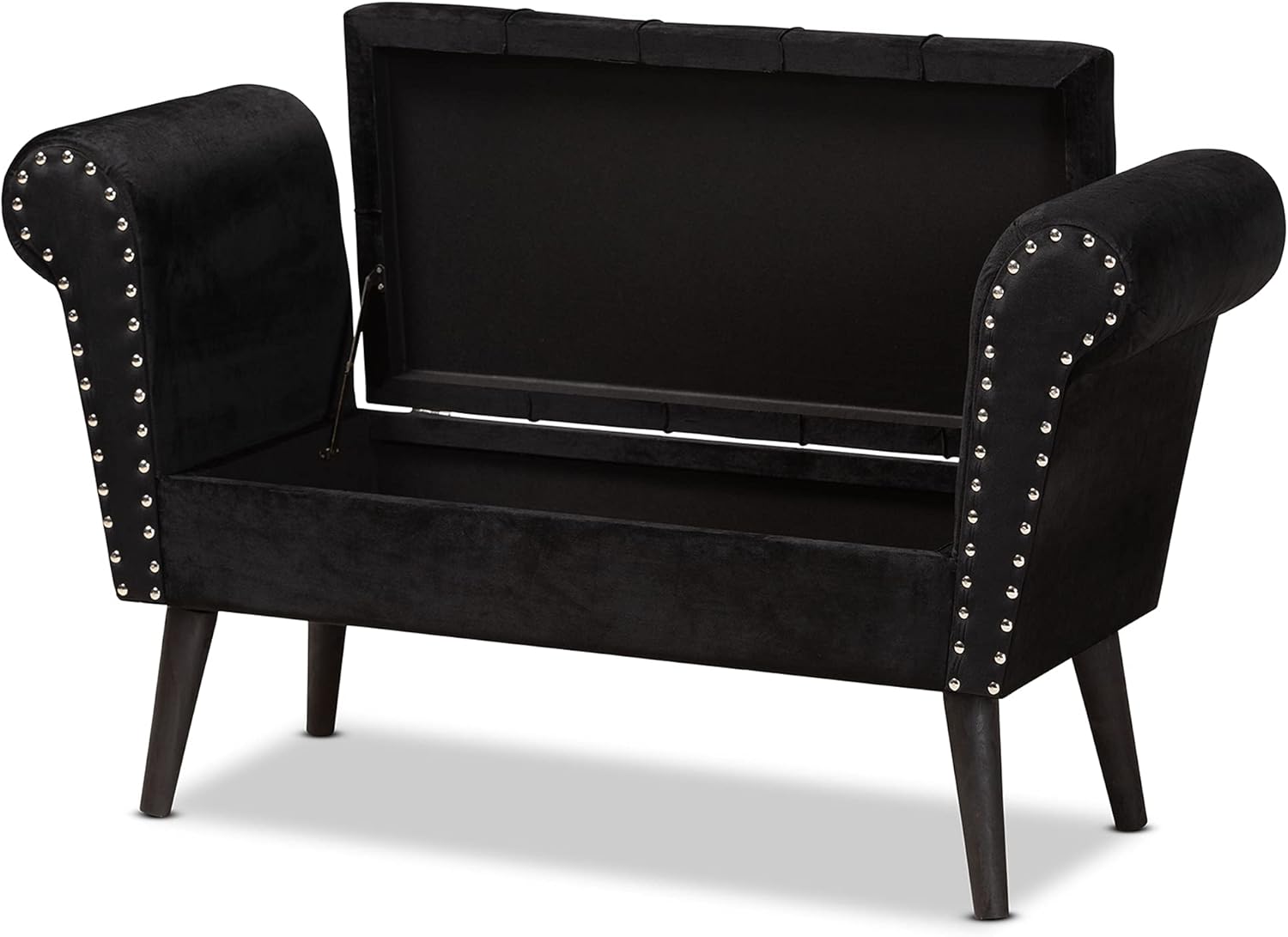 Baxton Studio 194-11956-AMZ Benches & Banquettes, Black