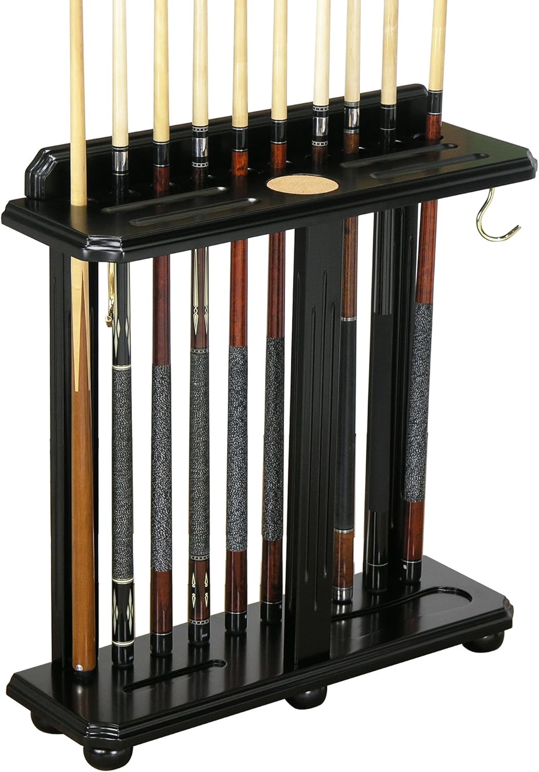 Fairview Game Rooms Traditional, Floor-Style Pool Cue Rack
