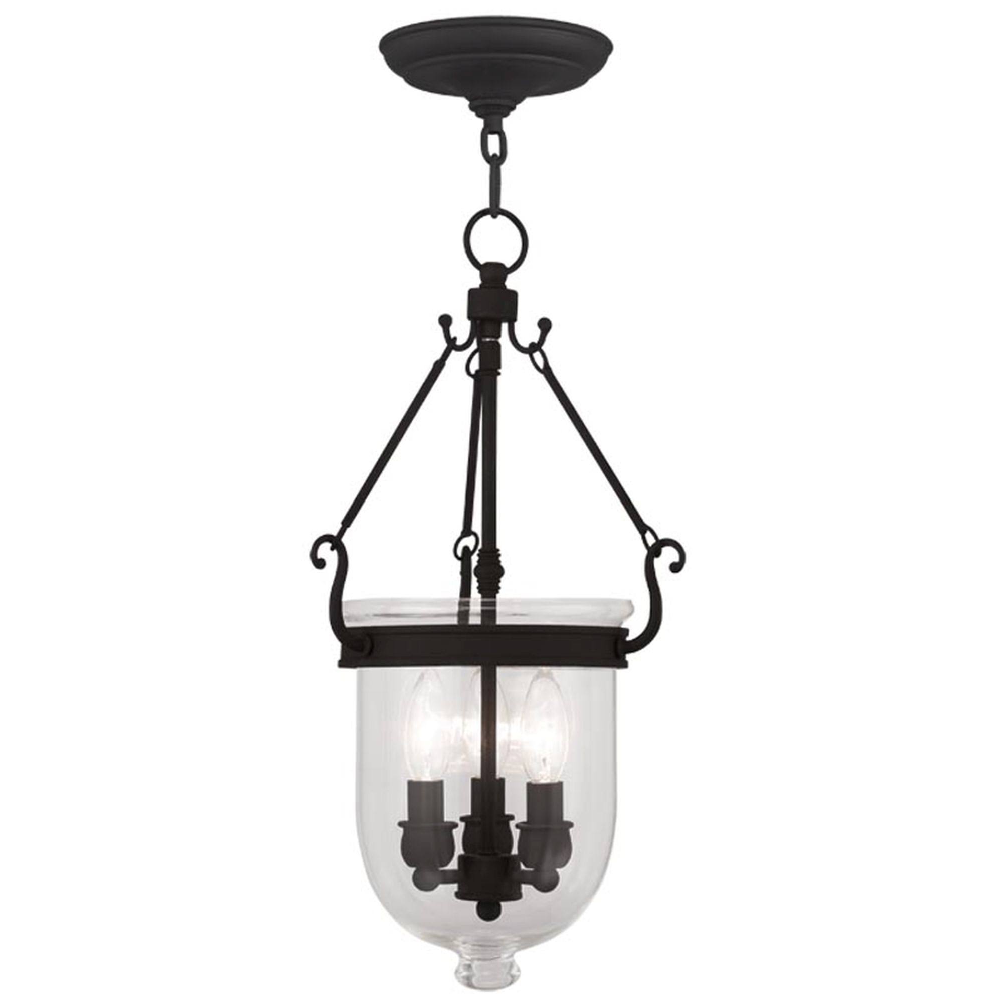 Livex Lighting 5063-04 Jefferson 3 Light Black Chain Lantern
