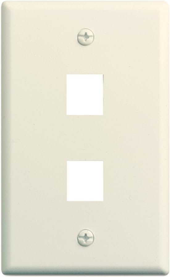 Legrand - OnQ, High Impact Wall Plate, Flame Retardant, Plastic, White, Pack of 25, WP3402WH25