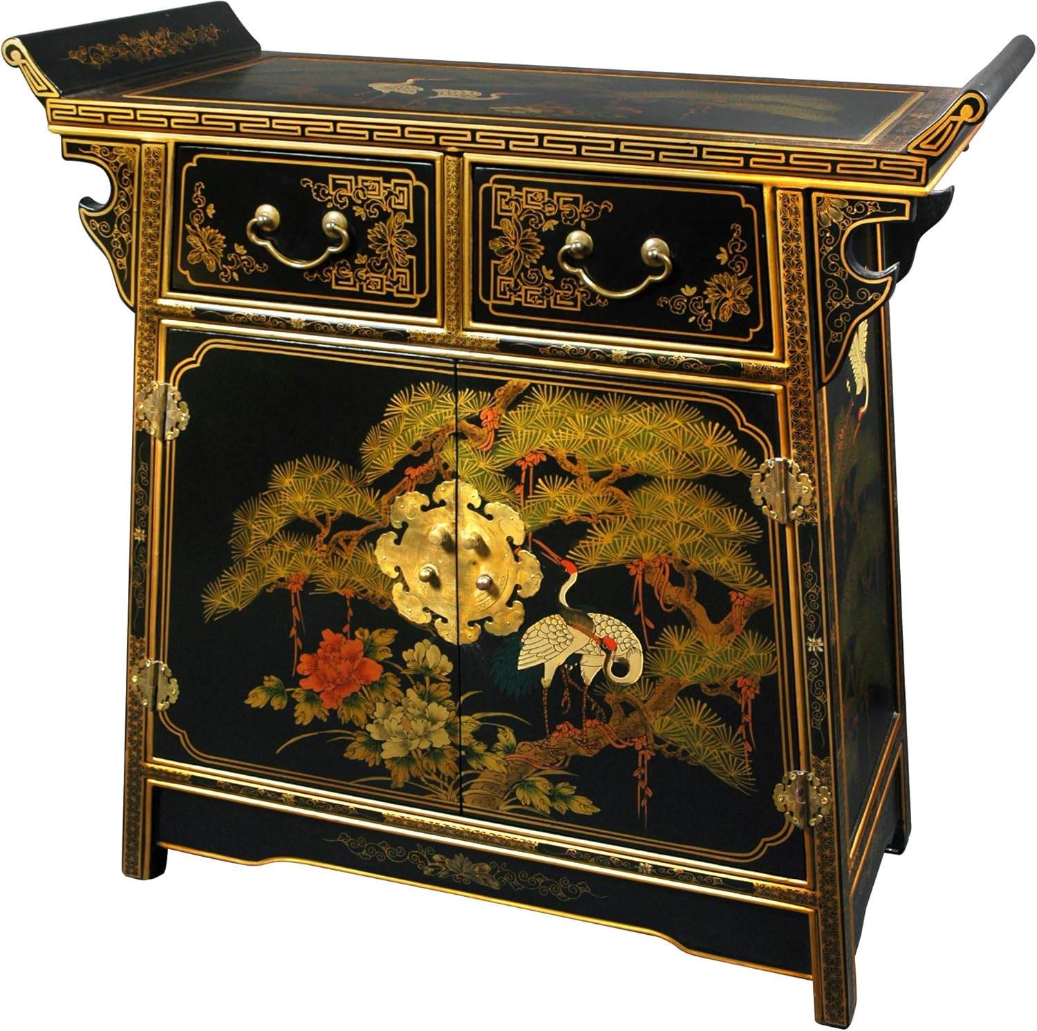 Oriental Furniture Lacquer Altar Cabinet