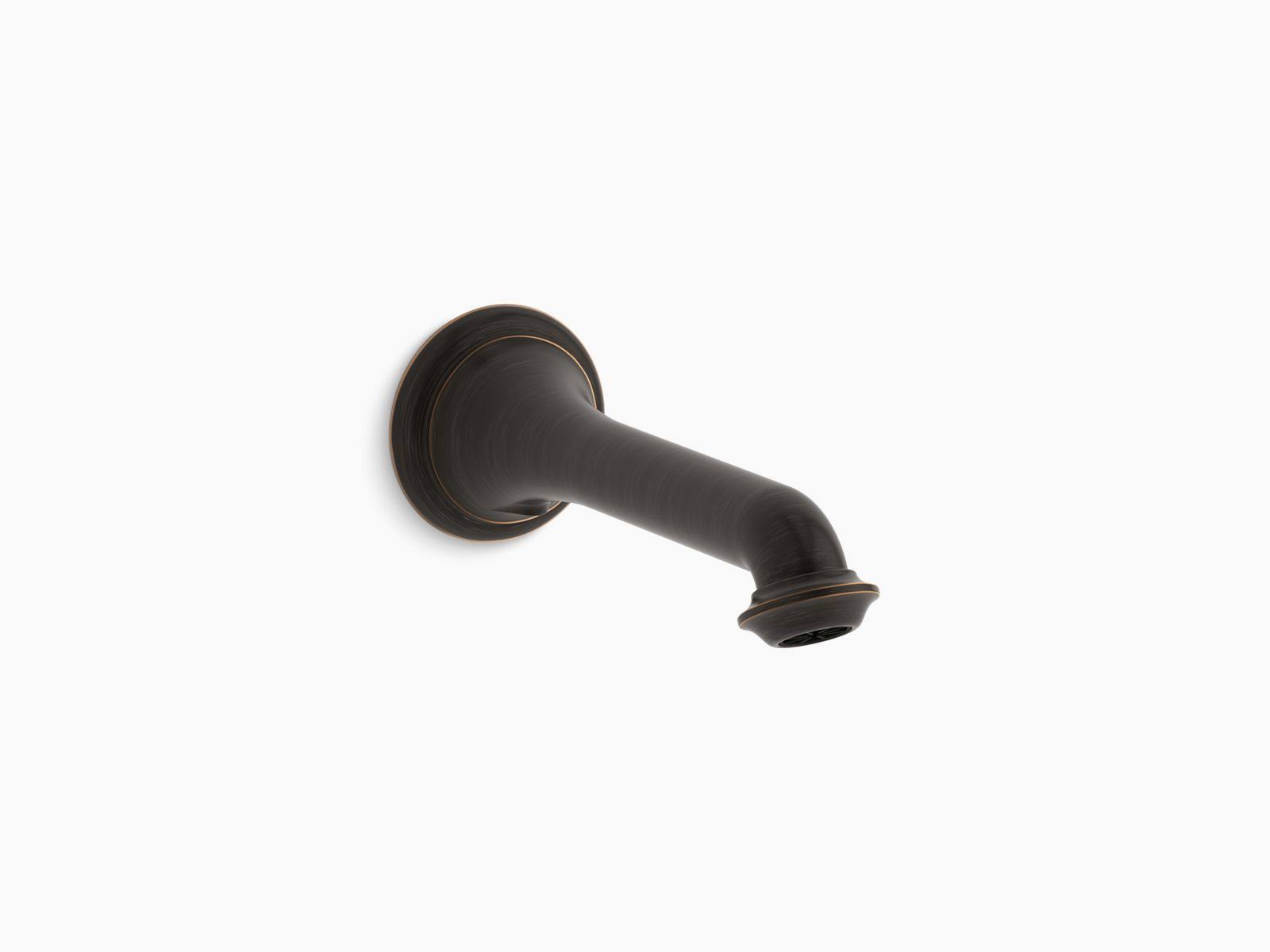 Kohler 72792-2BZ Artifacts Wall-Mount Bath Spout with Turned Design - Oil-Rubbed Bronze