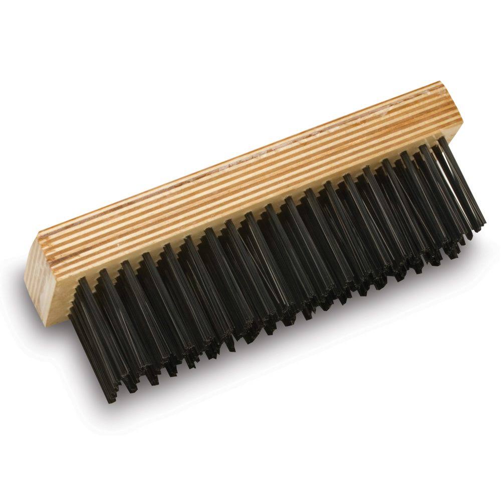 Malish 6-Rows Carbon Steel Wire Brush on Plywood Block (Pack of 12) WBC-P