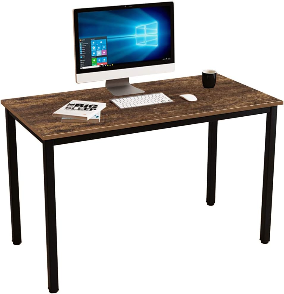 Need Computer Desk 55 inches Computer Table with BIFMA Certification Writing Desk Workstation Office Desk, White Black AC3DB-140