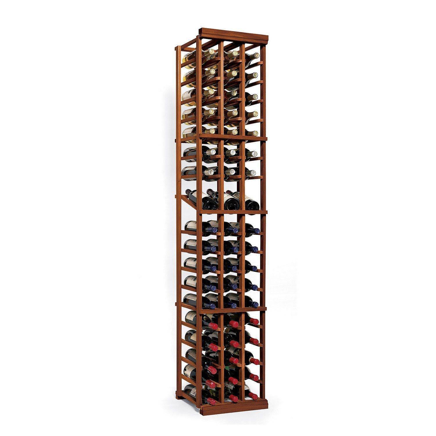 N&FINITY Wine Rack Kit - 3 Column with Display Dark Walnut
