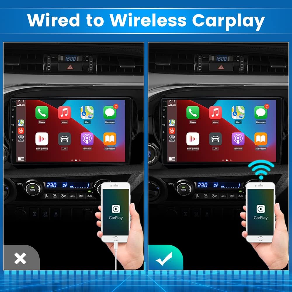 AWESAFE Wireless CarPlay Adapter for Factory Wired CarPlay Cars Wireless CarPlay Dongle Convert Wired to Wireless CarPlay