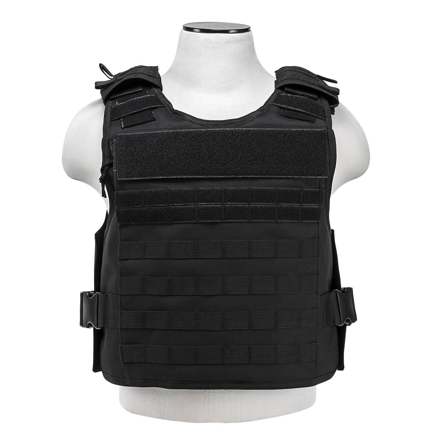 NcStar Plate Carrier with External Armor Pockets, Medium, 2XL, Black