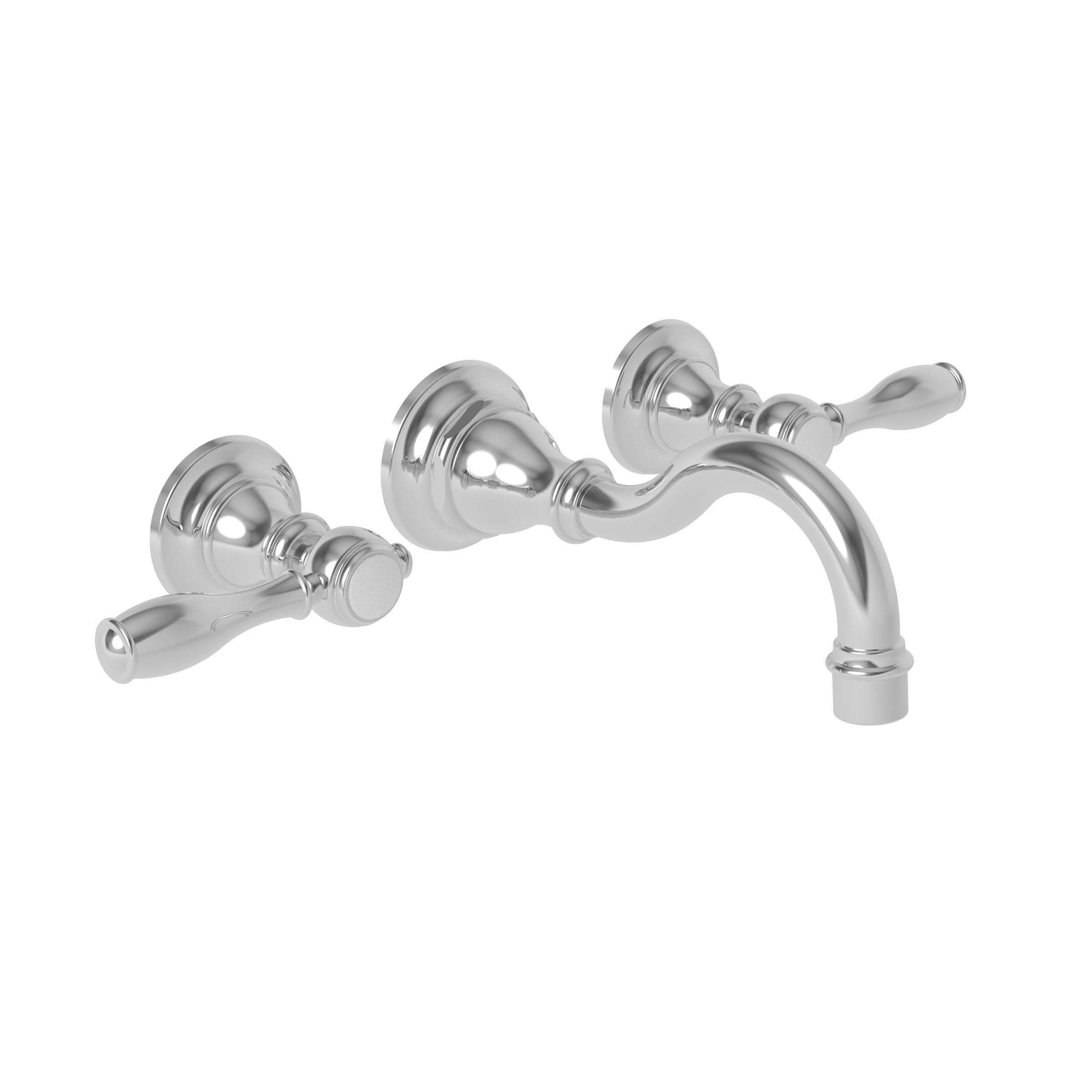 Newport Brass Victoria Wall Mount Lavatory Faucet Gloss Black