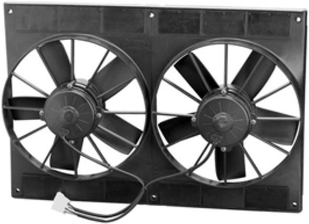 Spal 30102052 Puller Fan (11In Dual High Performance ; For Use W/ 30 Amp Fuse (Per Motor) at 13V), 1 Pack