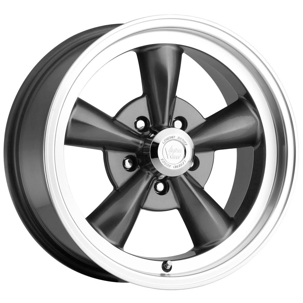 Vision Legend 5 Wheel 17x8.5 5x120.65 0mm Gunmetal Machined Lip
