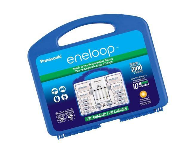 Panasonic Kj17mcc82a Eneloop Power Pack, 8AA, 2AAA, 2 C Adapters, 2 D Adapter...