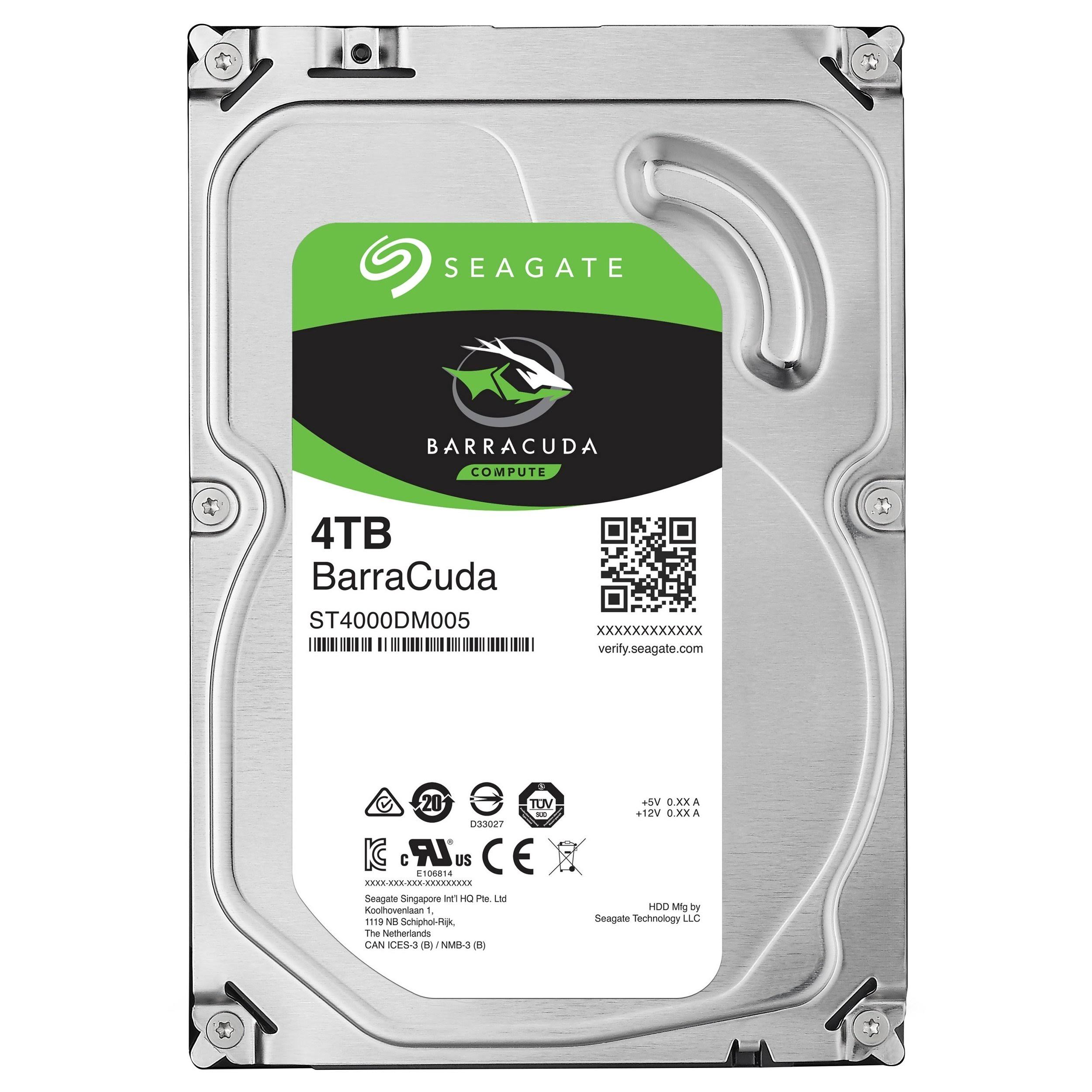 Seagate Guardian BarraCuda 4 TB Internal HDD - 2.5x22 - ST4000LM024 - SATA 6Gb/s - 5,400 rpm